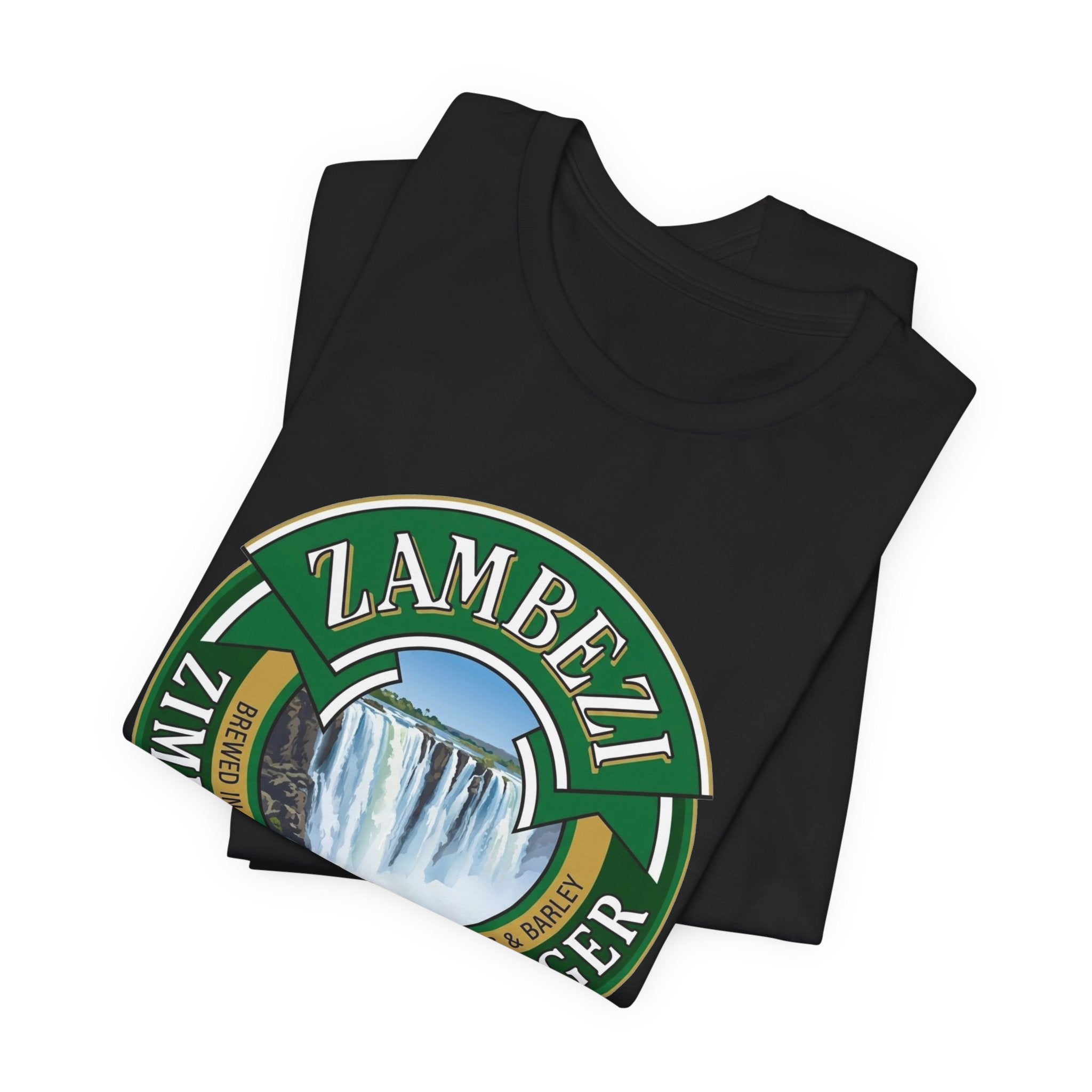 Zambezi "Zimbabwe's Own Lager" Tee — Victoria Falls Travel Souvenir Shirt