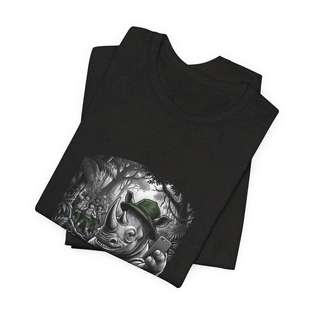 Rhino Detective Graphic Tee — "Nocturnal? I don't recall any hours…"