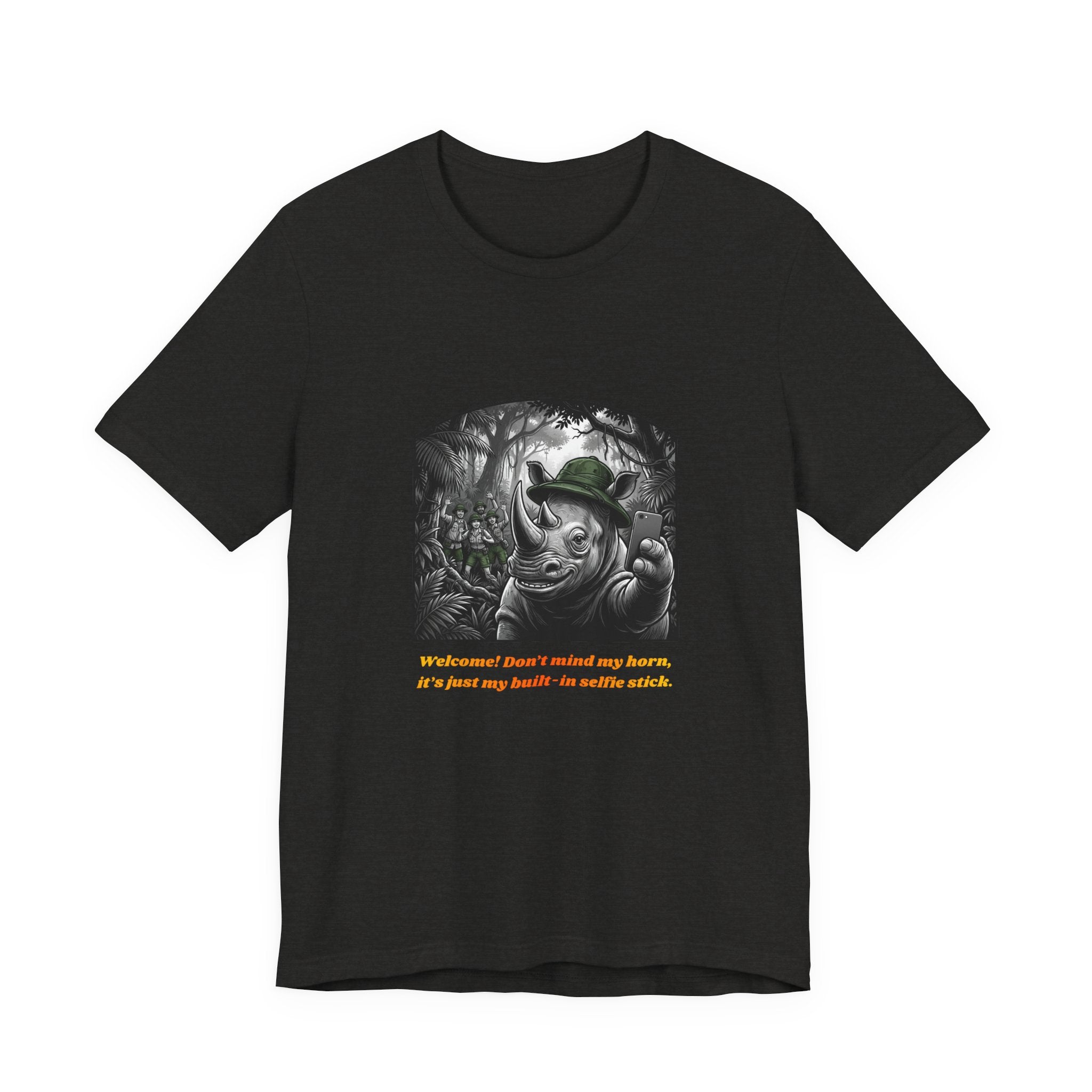 Rhino Detective Graphic Tee — "Nocturnal? I don't recall any hours…"