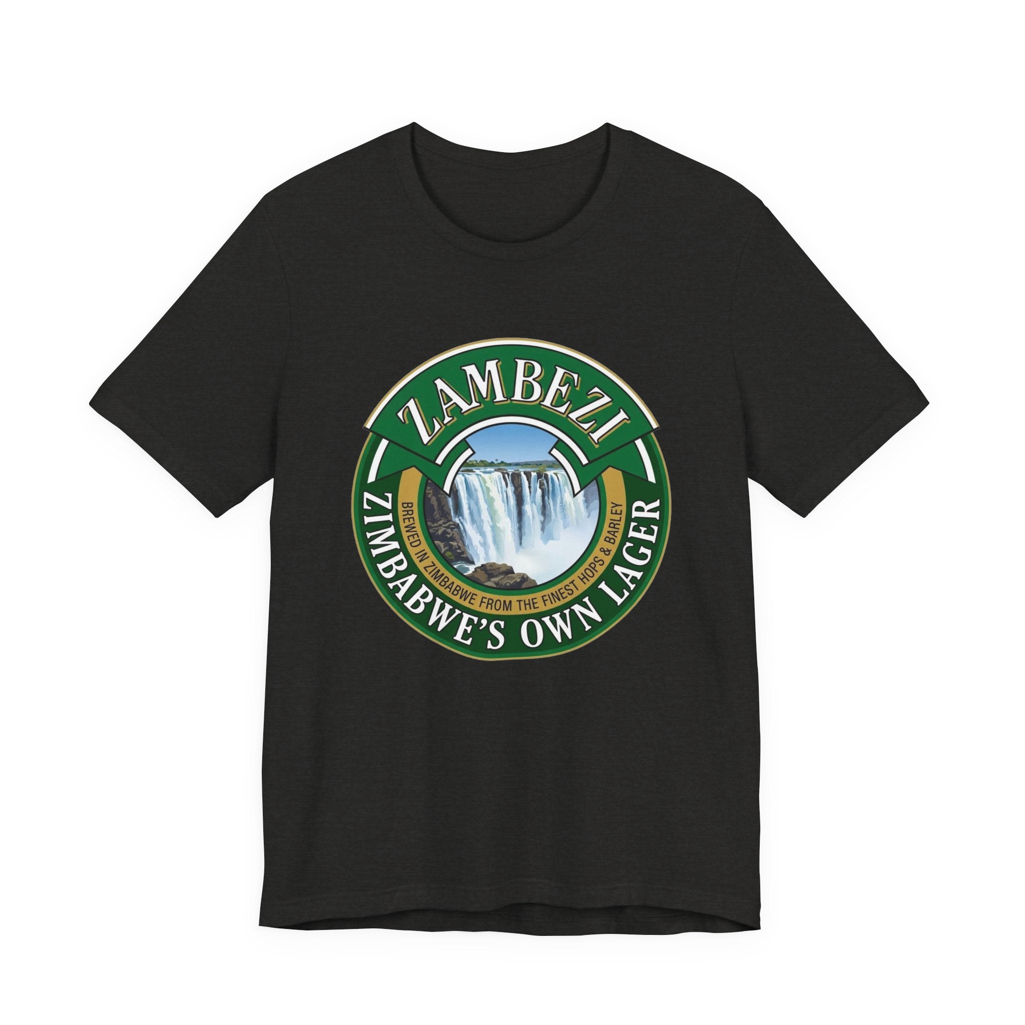 Zambezi "Zimbabwe's Own Lager" Tee — Victoria Falls Travel Souvenir Shirt
