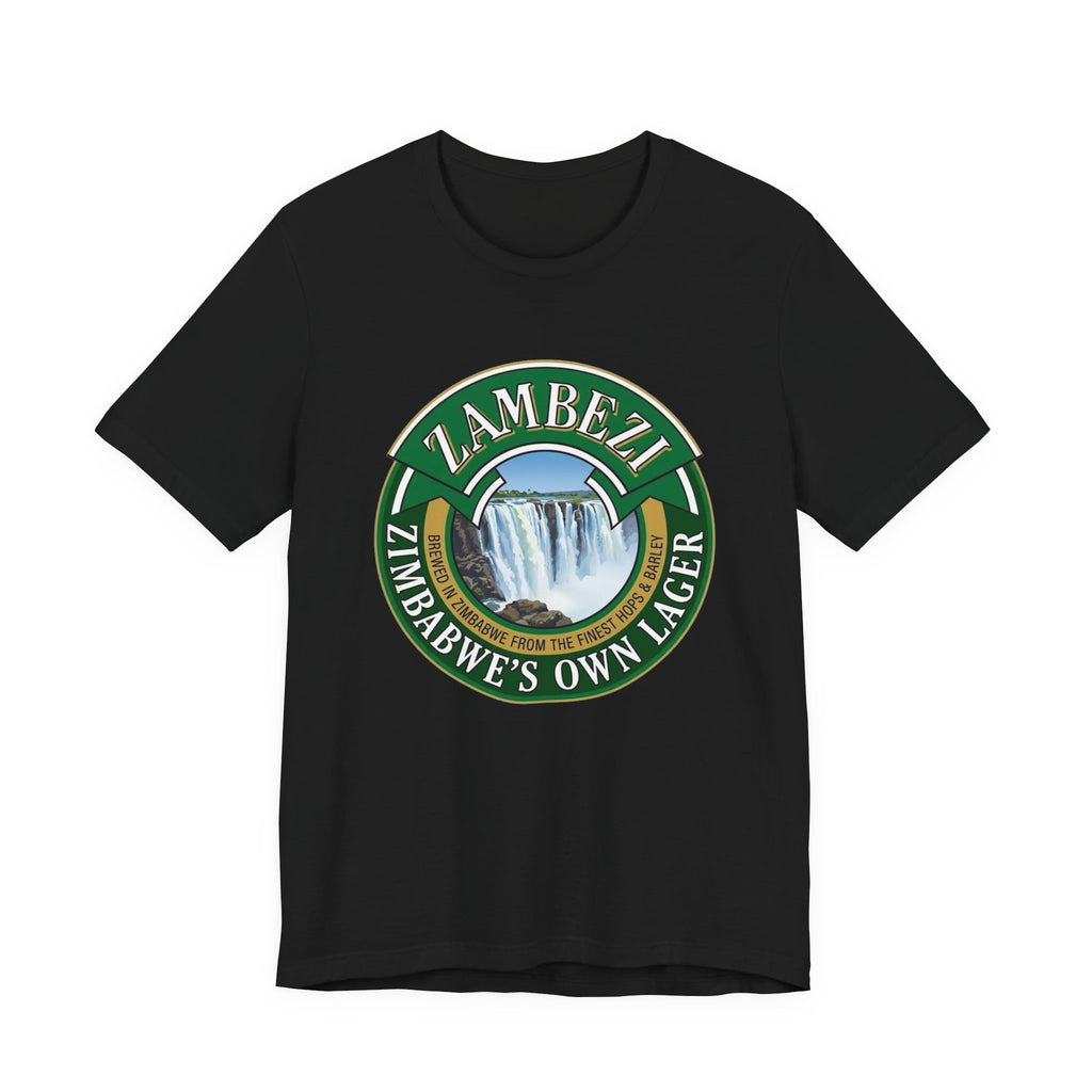 Zambezi "Zimbabwe's Own Lager" Tee — Victoria Falls Travel Souvenir Shirt