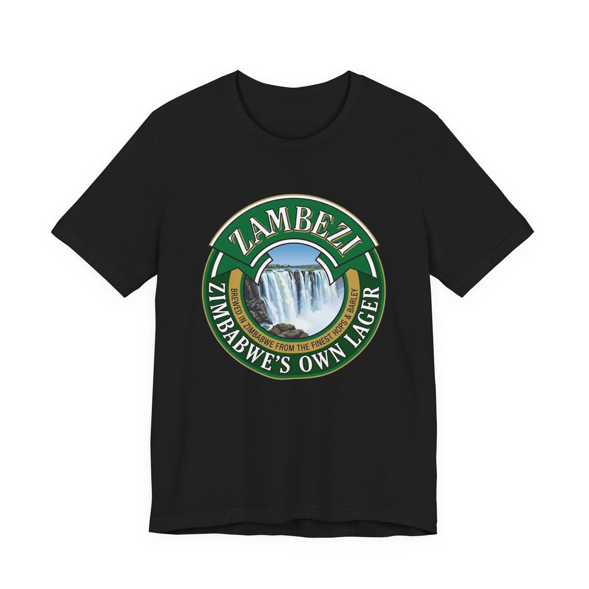 Zambezi "Zimbabwe's Own Lager" Tee — Victoria Falls Travel Souvenir Shirt