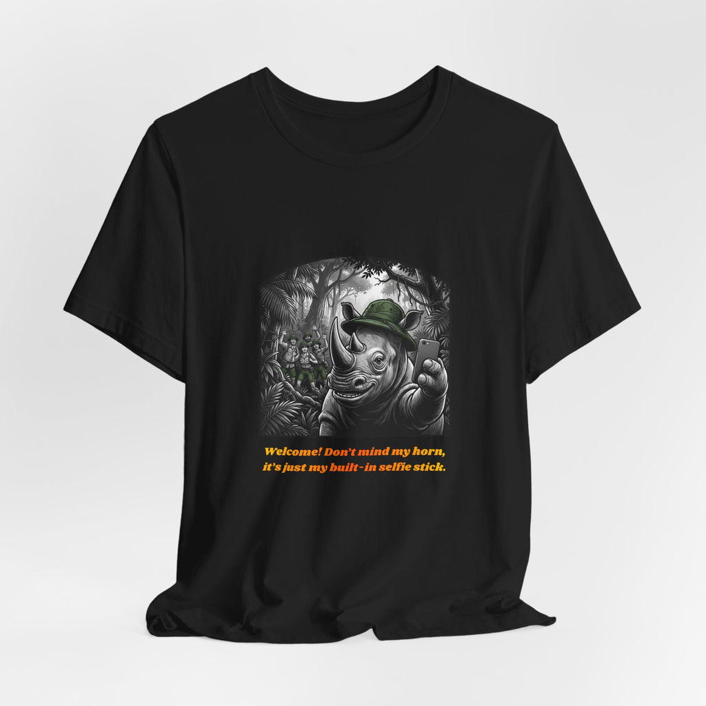 Rhino Detective Graphic Tee — "Nocturnal? I don't recall any hours…"