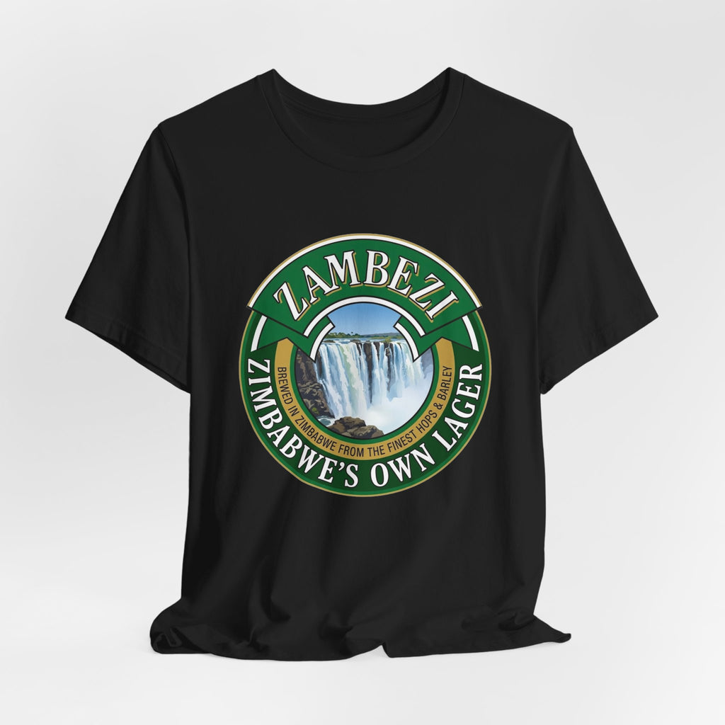 Zambezi "Zimbabwe's Own Lager" Tee — Victoria Falls Travel Souvenir Shirt