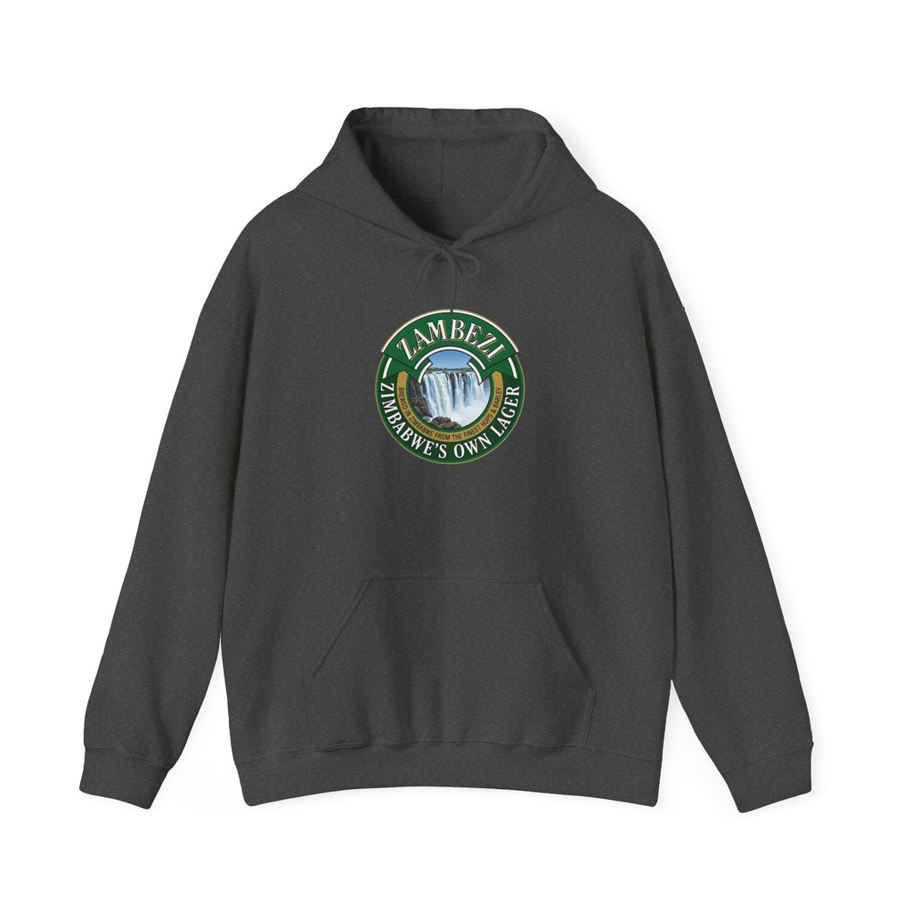 Zambezi Waterfall Logo Hoodie – "Zambezi's Own" Scenic Graphic Sweatshirt