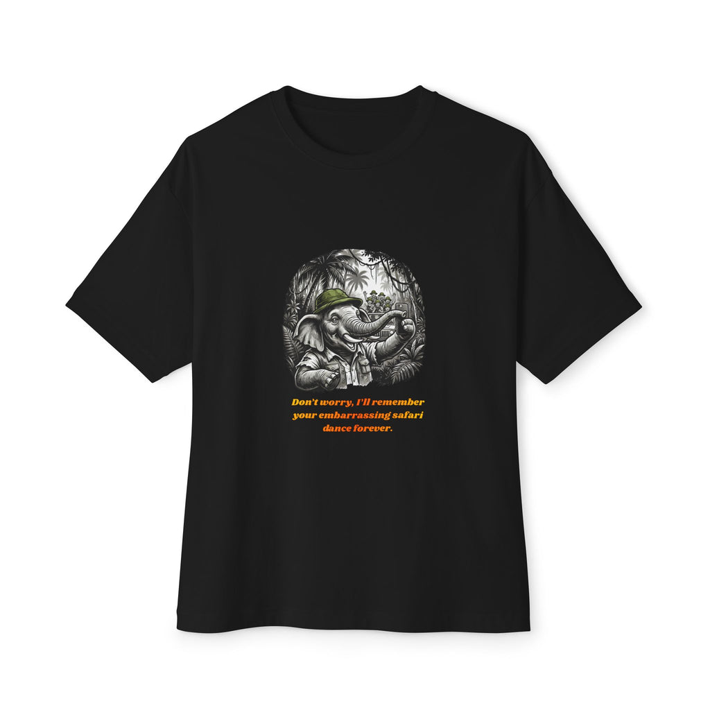Elephant Jungle Selfie Graphic Tee — "Don't Worry, I'll Remember Your Condescending Advice Forever"
