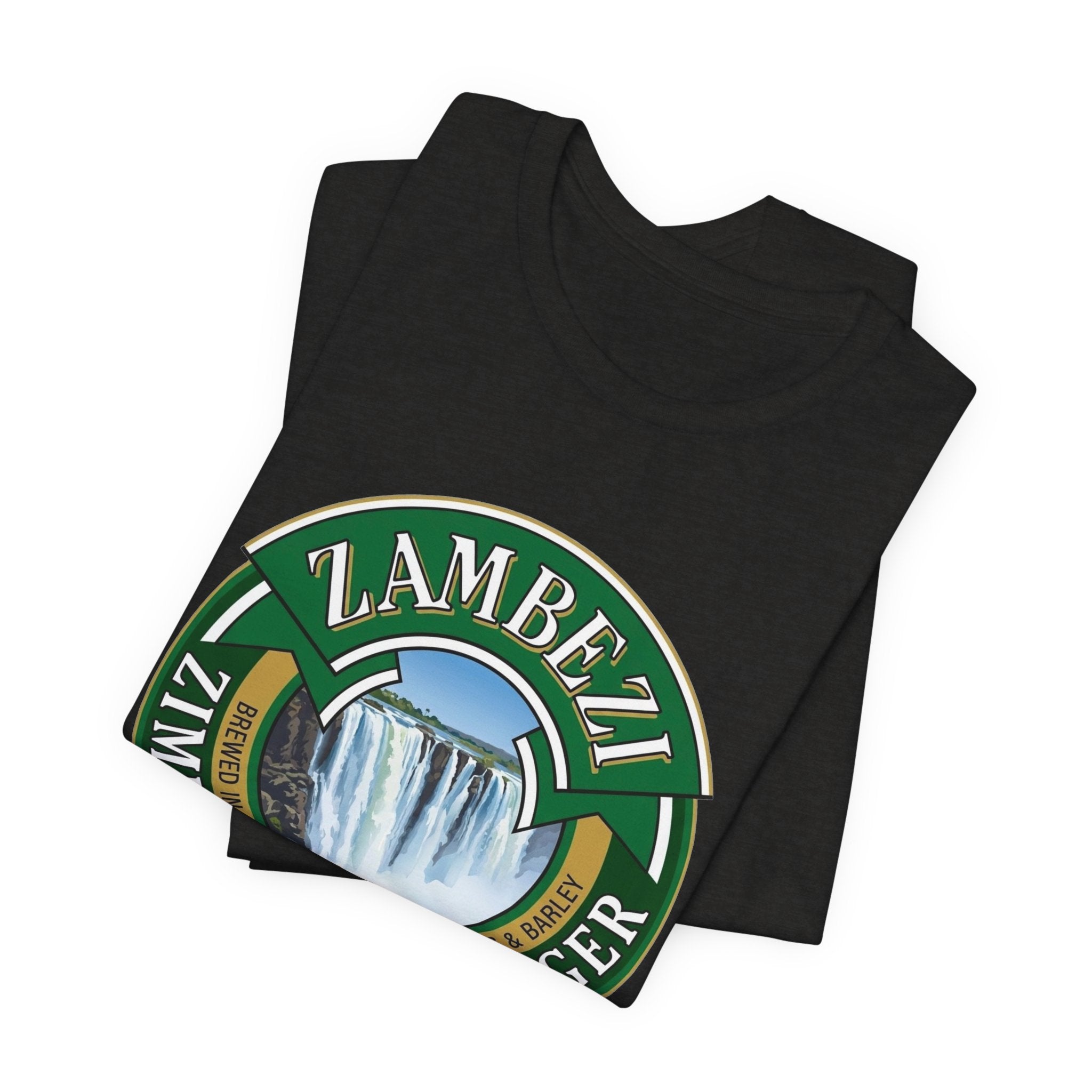 Zambezi "Zimbabwe's Own Lager" Tee — Victoria Falls Travel Souvenir Shirt
